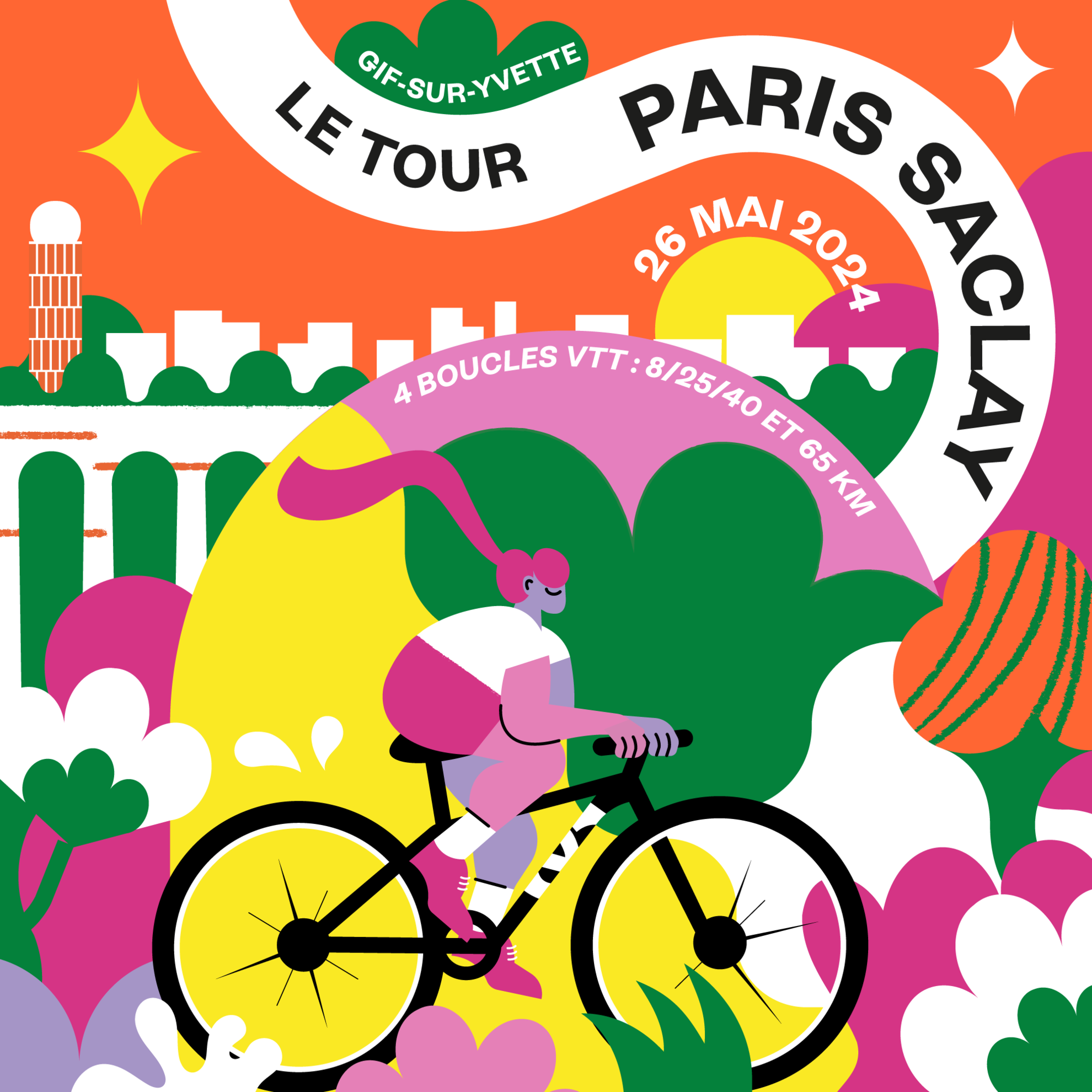 Affiche Tour Paris-Saclay 2024