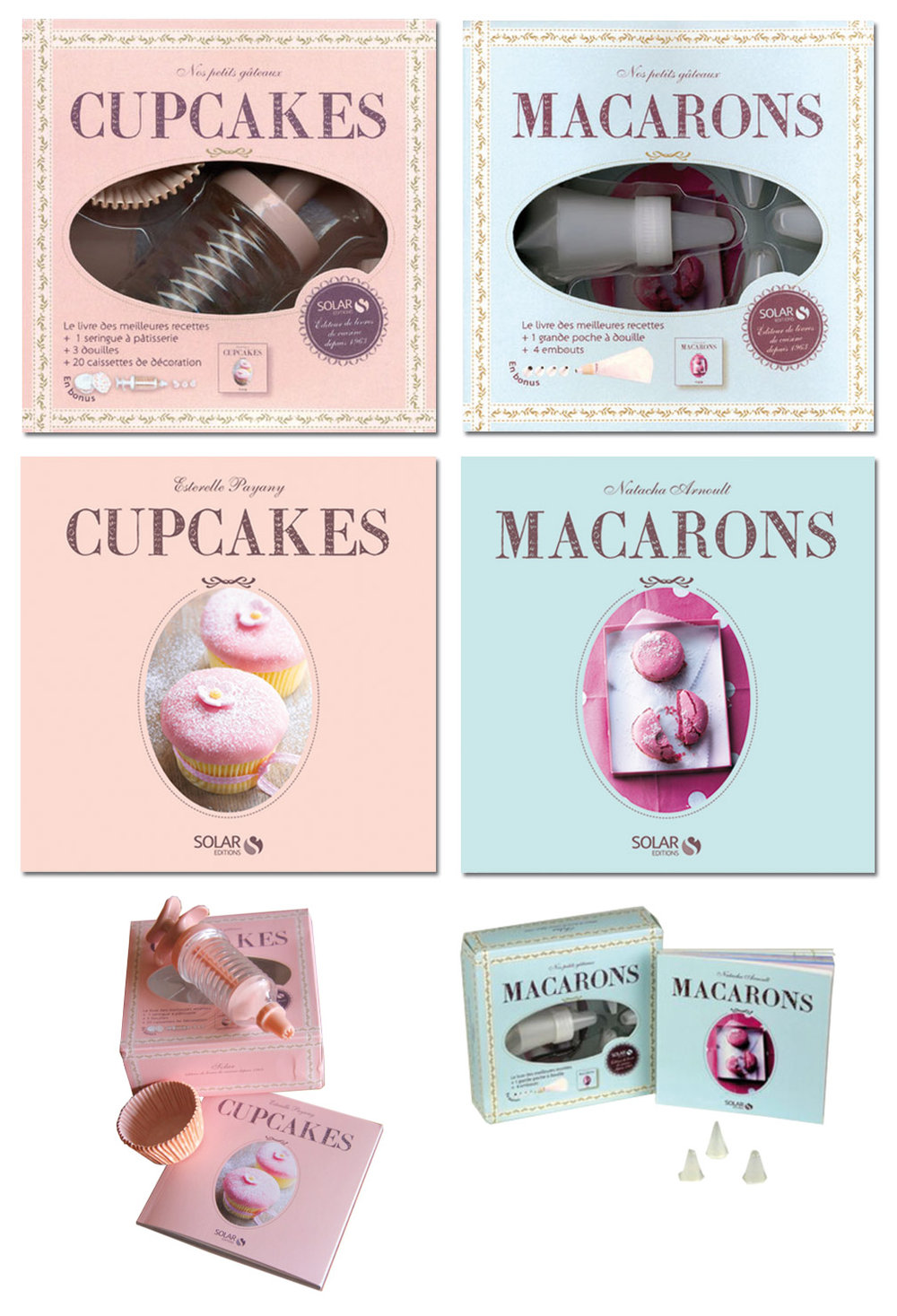 Mini-coffrets cupcakes + Macarons