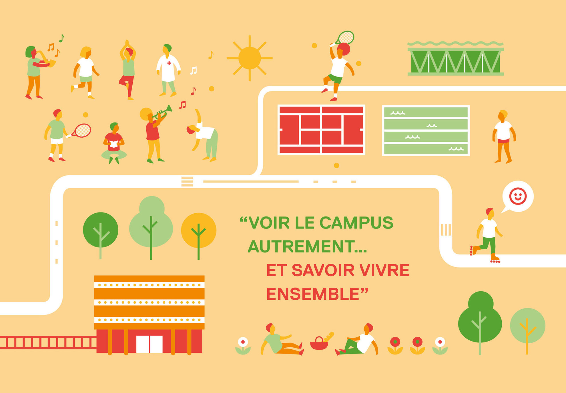 Carte de l'Université Paris Ouest