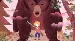 Le baiser de l'Ours / Affiche - Julie Faulques-illustrateur jeunesse