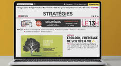 Conception du site de l'hebdomadaire Stratégies - julien josset-directeur artistique
