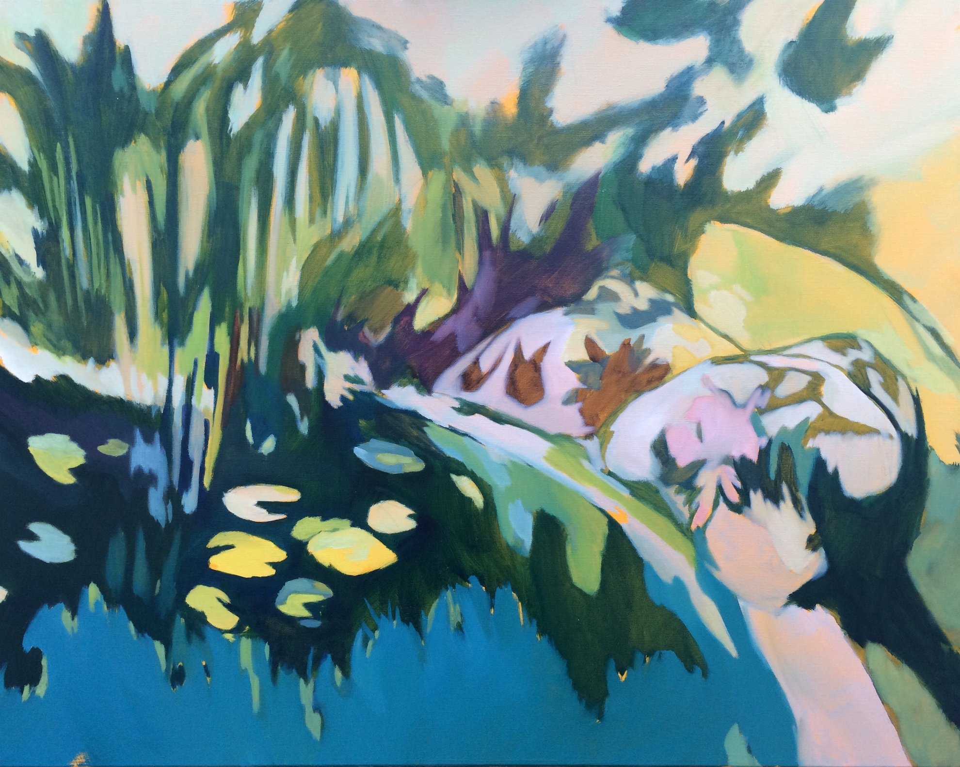 SOMMEIL, huile sur toile, 73 x 92 cm, 2017