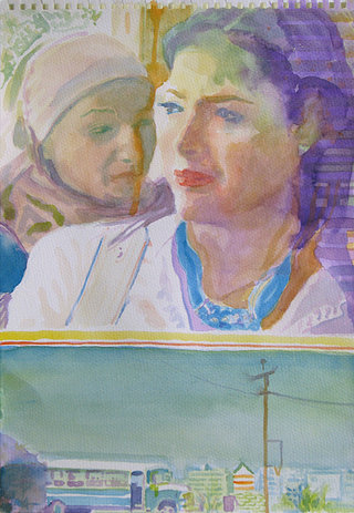 United Colors of World 3, 2009, aquarelle sur papier, 38x26,3 cm