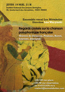Affiche Regards crois&eacute;s sur la chanson polyphonique fran&ccedil;aise (Mai 2011)
