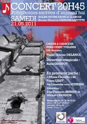 Affiche Concert Polyphonies Sacr&eacute;es d'aujourd'hui (Mai 2011)