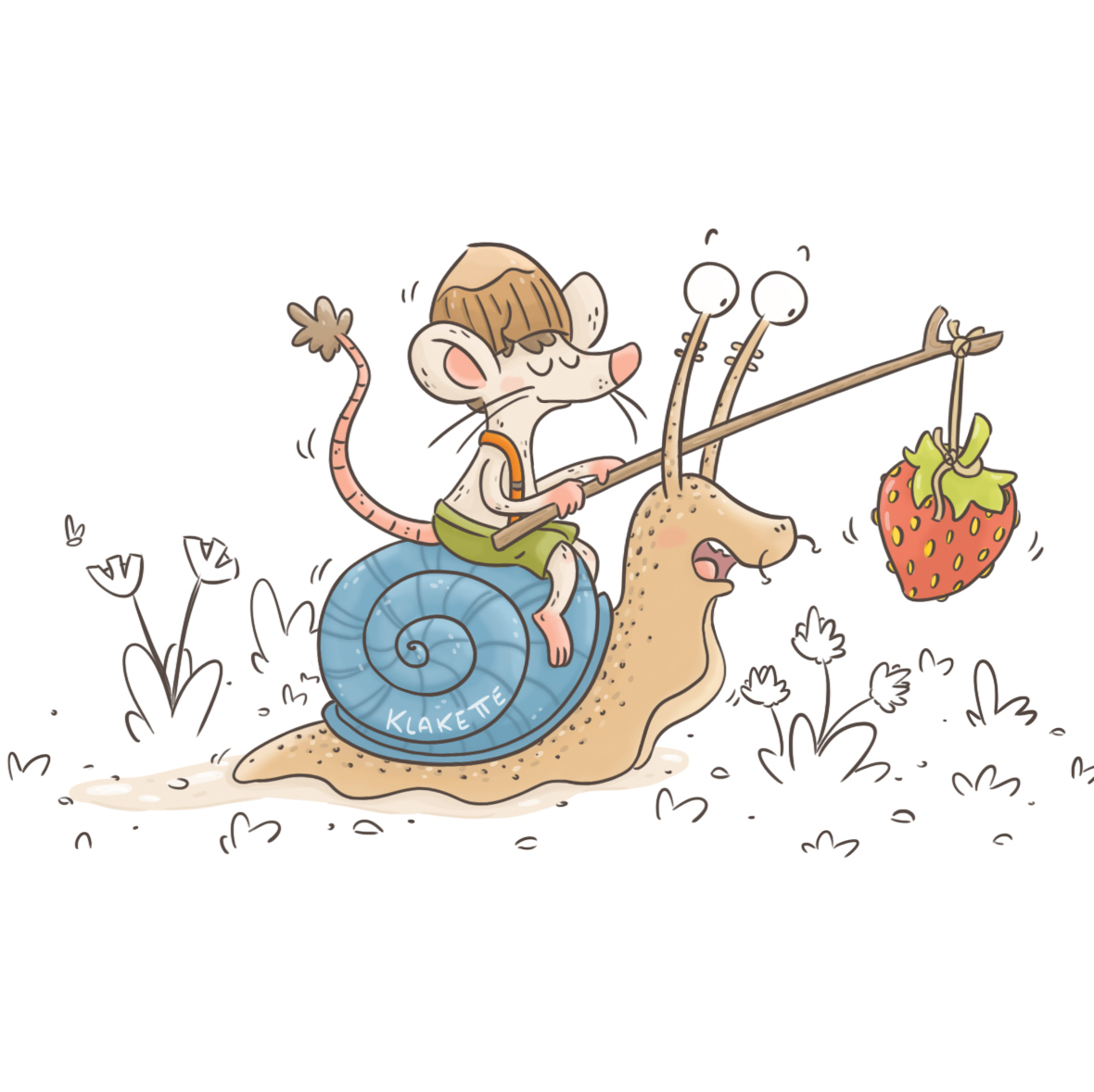 Mini cavalier à la fraise