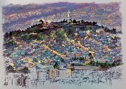 Quito, la colline El Panecillo de nuit