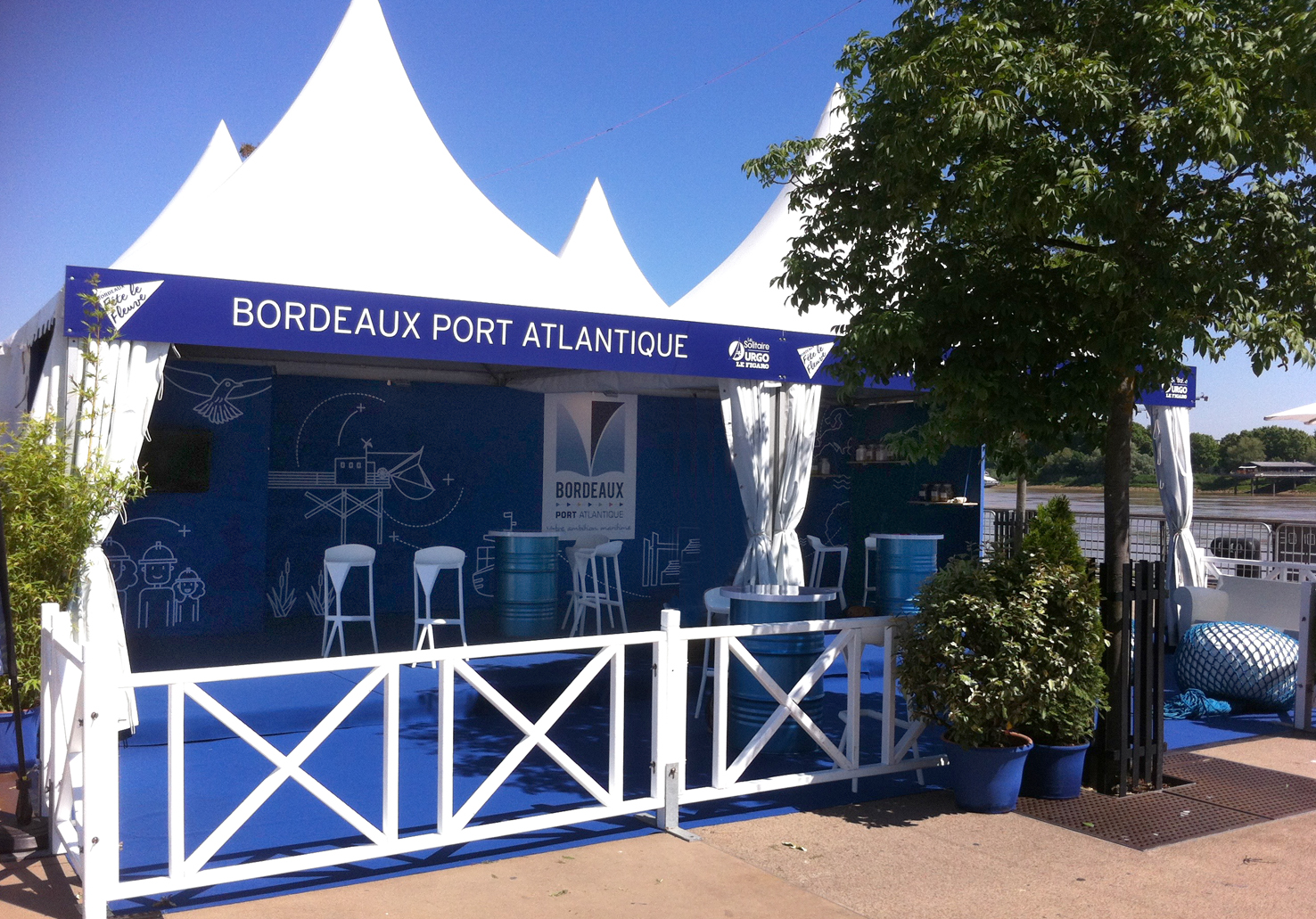 Stand Bordeaux Port Atlantique. Fête du Fleuve Bordeaux Avril 2017