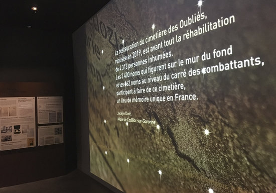 Réhabilitation en musée de la Maison du Fossoyeur attenant au cimetière des Oubliés de Cadillac. Septembre 2021.