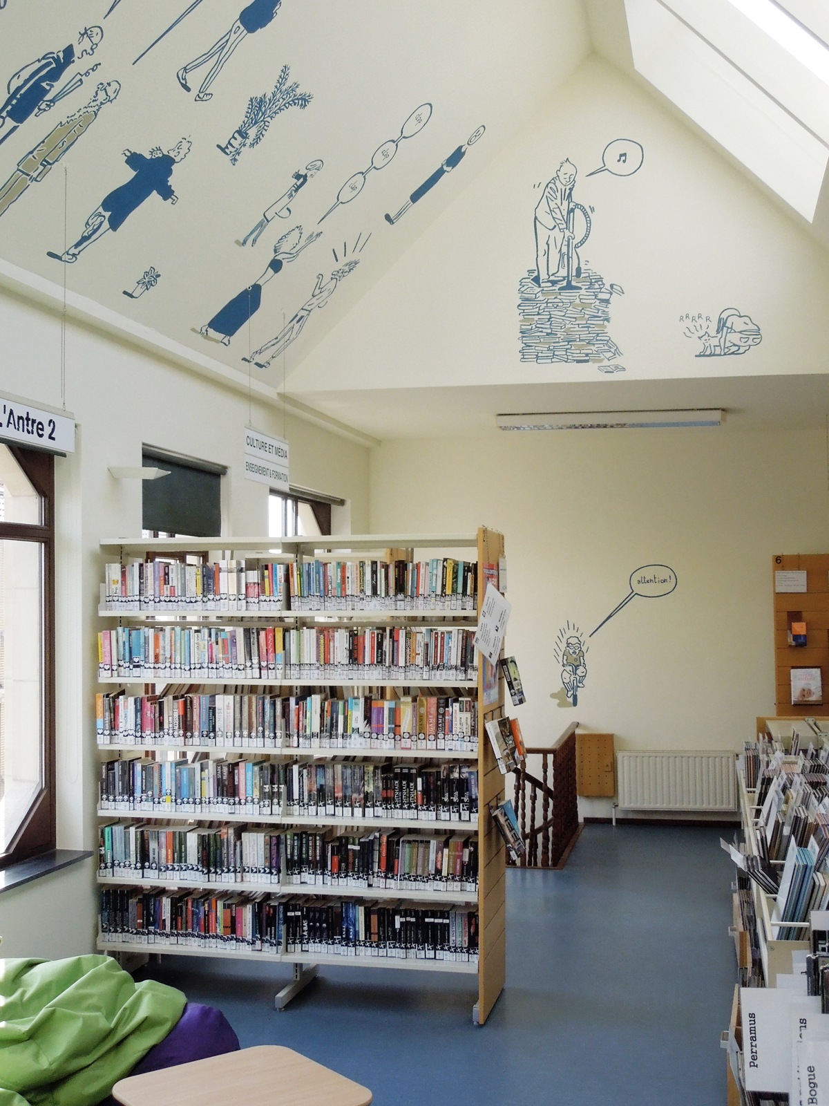 Plafond Bibliothèque Communale de Saint-GILLES, 2018