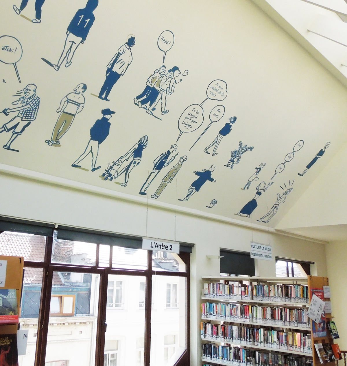 Plafond Bibliothèque Communale de Saint-GILLES, 2018