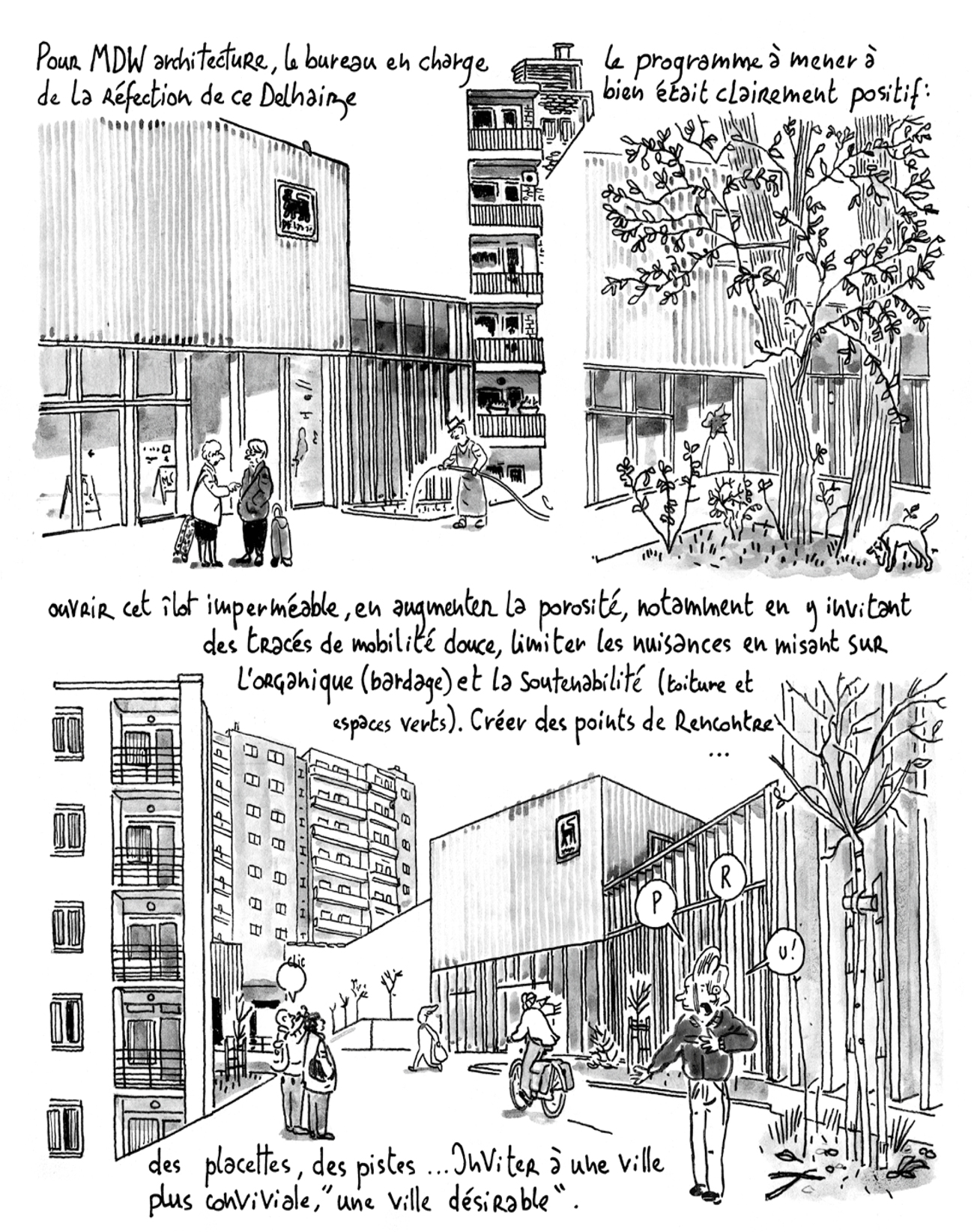 INVENTAIRES/INVENTORIES#2.  Reportage dessiné. Cellule Architecture de la FWB, 2016. In «L'Architecture d'Aujourd"hui» n°425 , 2018