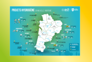Carte des projets sur l'Hydrogène en Nouvelle-Aquitaine