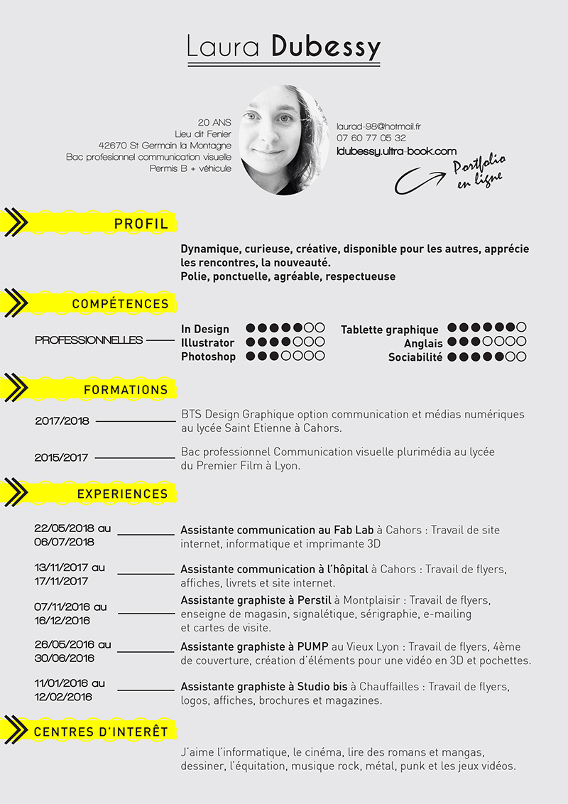 Curriculum vitae rubriques image