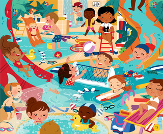 Cherche et trouve à la piscine
