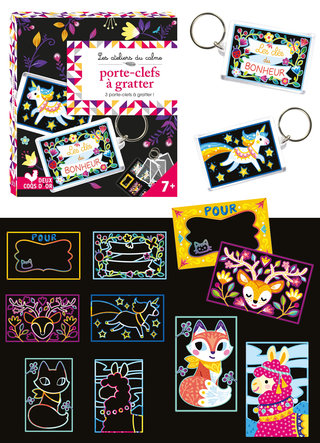 Porte-clefs à gratter