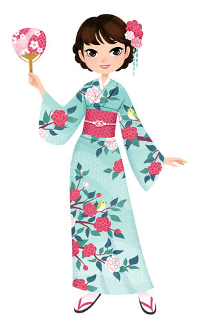 Kimono camélias
