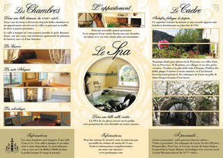 Flyer Chambres d'hôte