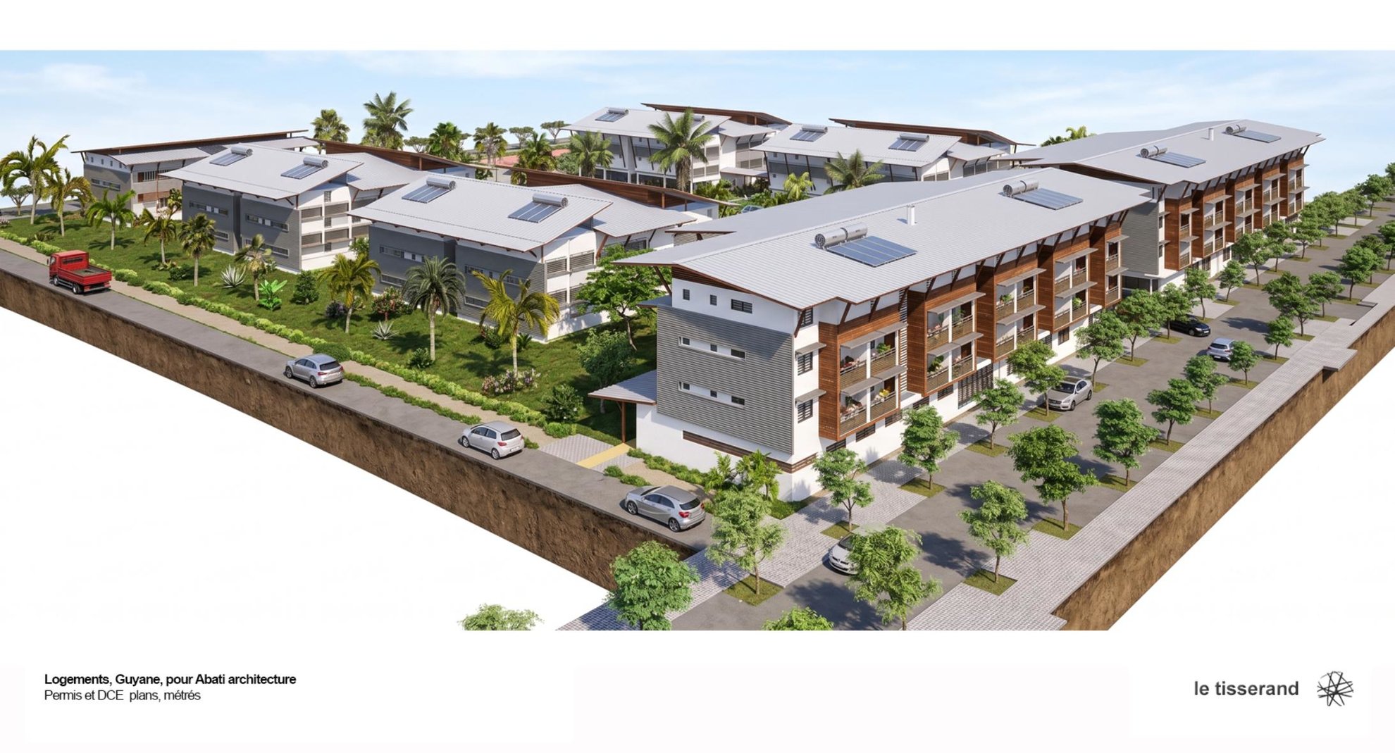 Dessin DCE Habitat collectif Guyane