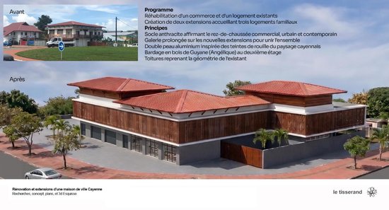 Rénovation/extension d'une case de ville Cayenne