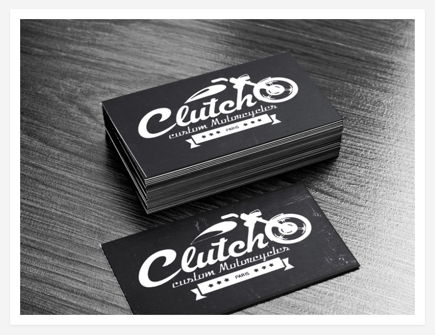 Logo - Cartes de visite "Clutch motorcycles" - Freelance