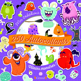 250 autocollants vilains monstres