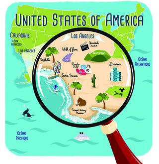 Map Californie - Editions Chattycat - Roman