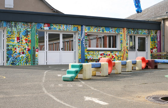 Fresque murale collaborative I Ville de Sainte-Corneille