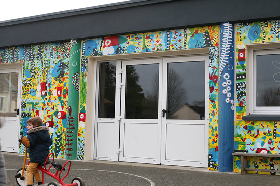 Fresque murale collaborative I Ville de Sainte-Corneille