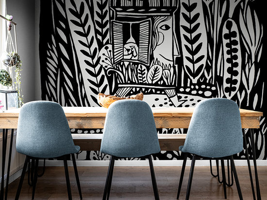 Fresque murale I Restaurant de montagne