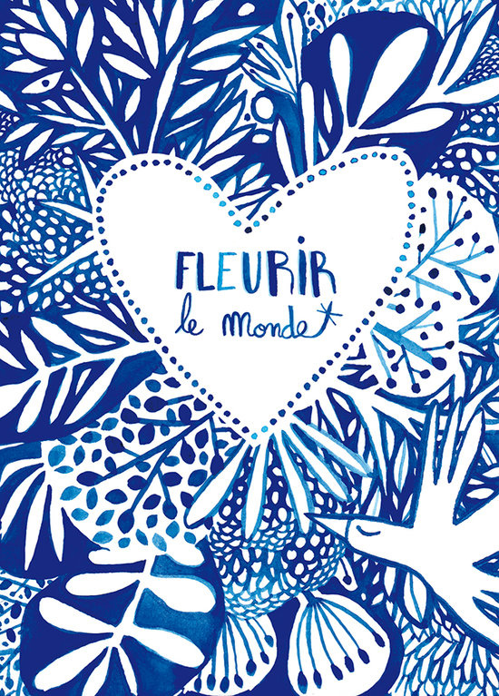 Fleurir le monde I Carte postale