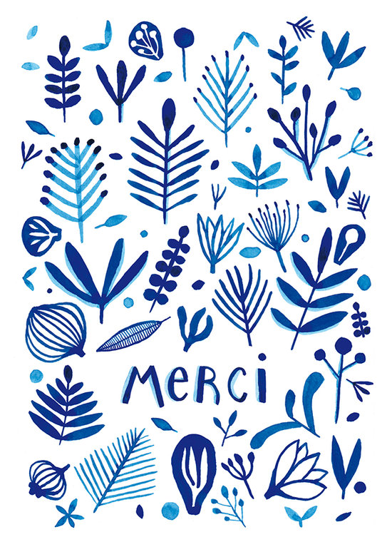 MERCi I Carte postale