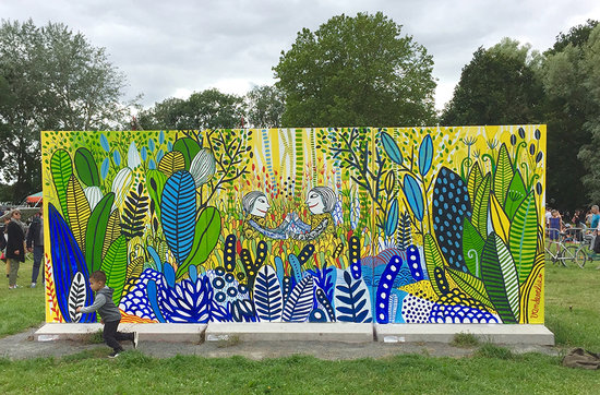 Fresque murale I Festival Plein Champ