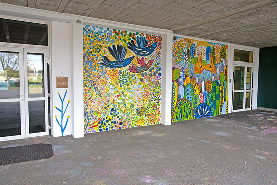 Fresque murale collaborative I Ville de Allonnes (72)
