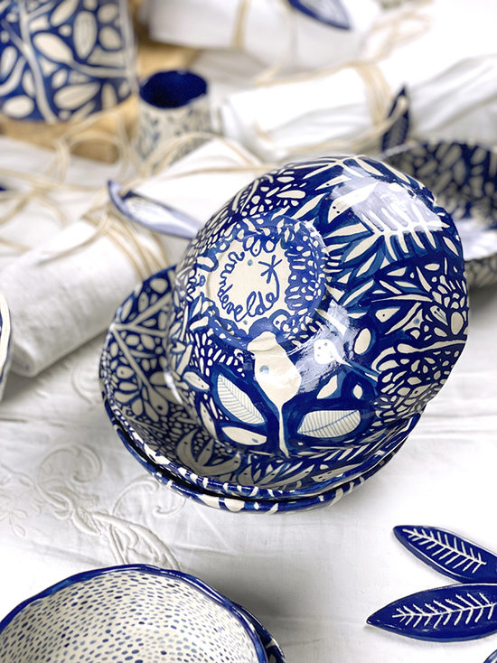 Céramique d'Art I Collection Le Jardin Bleu