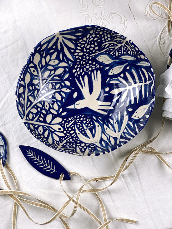 Céramique d'Art I Collection Le Jardin Bleu