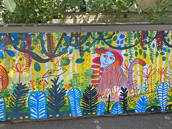 Fresque collaborative I Ecole St Pavin - Le Mans