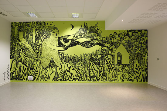 Fresque murale I Médiathèque Argentonnay - Bibliothèques AGGLO Bocage Bressuirais
