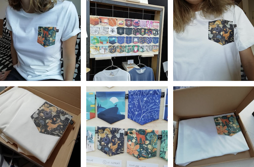 SAVANE ET ETINCELER - PIQUE & POCKET POCHE T-SHIRT -