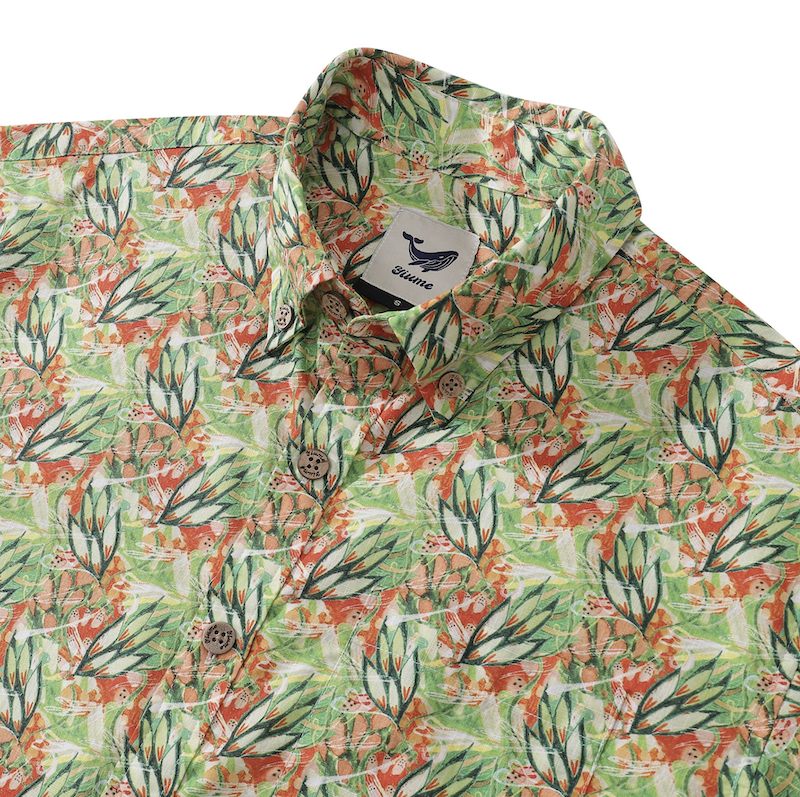 MOTIF ALGAE MOVEMENT CHEMISE HAWAIENNE - YIUME -