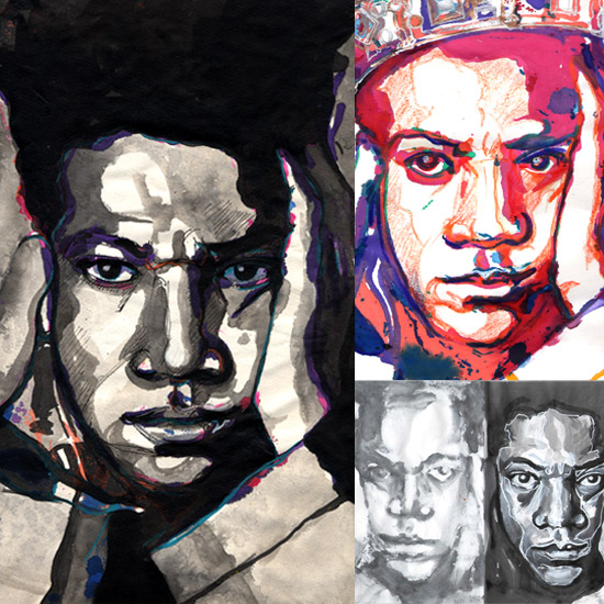 Serie de portraits de BASQUIAT<br/><span>De retour de l'exposition. Basquiat un état de conscience accrue...</span>