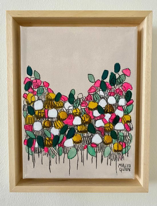 ANTIBES 18x24 cm Fusain et acrylique sur toile 2025 -95 €