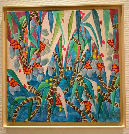 CARTHAGENE 80x80 cm Acrylique sur toile -765 €
