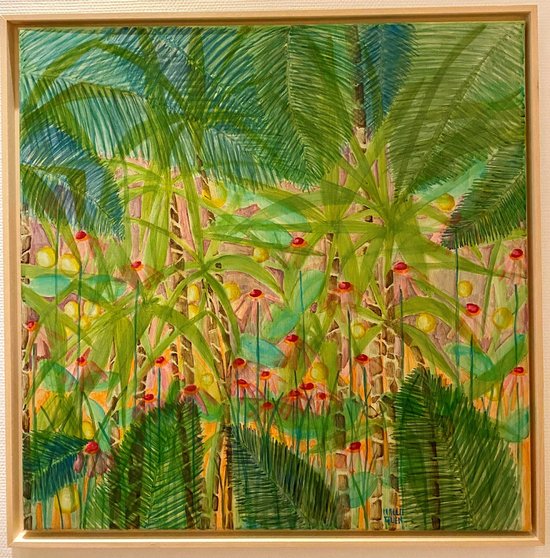 MOOREA 80X80 cm Acrylique sur toile -765 €