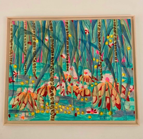BALI 80x100 cm Acrylique sur toile- 850 €