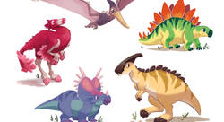 dinosaures - personnages - Mathilde Millot-illustrateur jeunesse