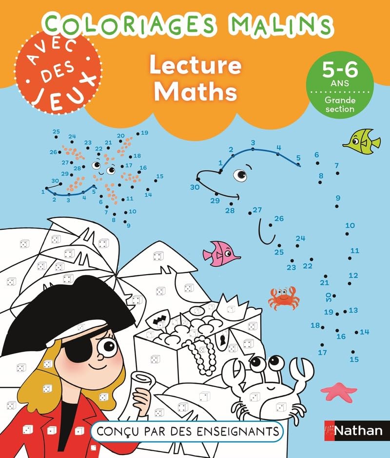 Coloriages malins et jeux Grande Section - Nathan