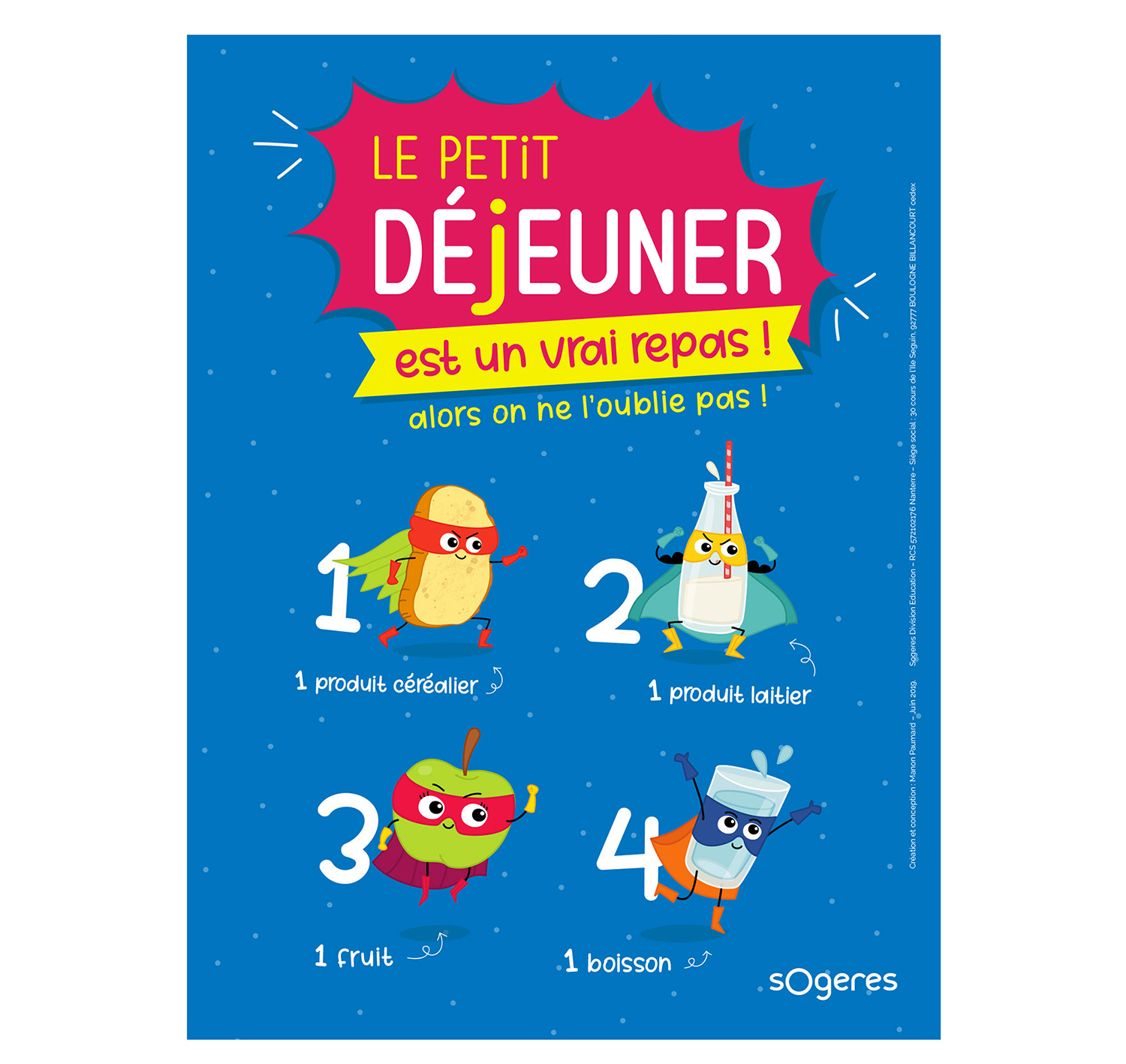 Affiche Petit Déjeuner - Sogeres