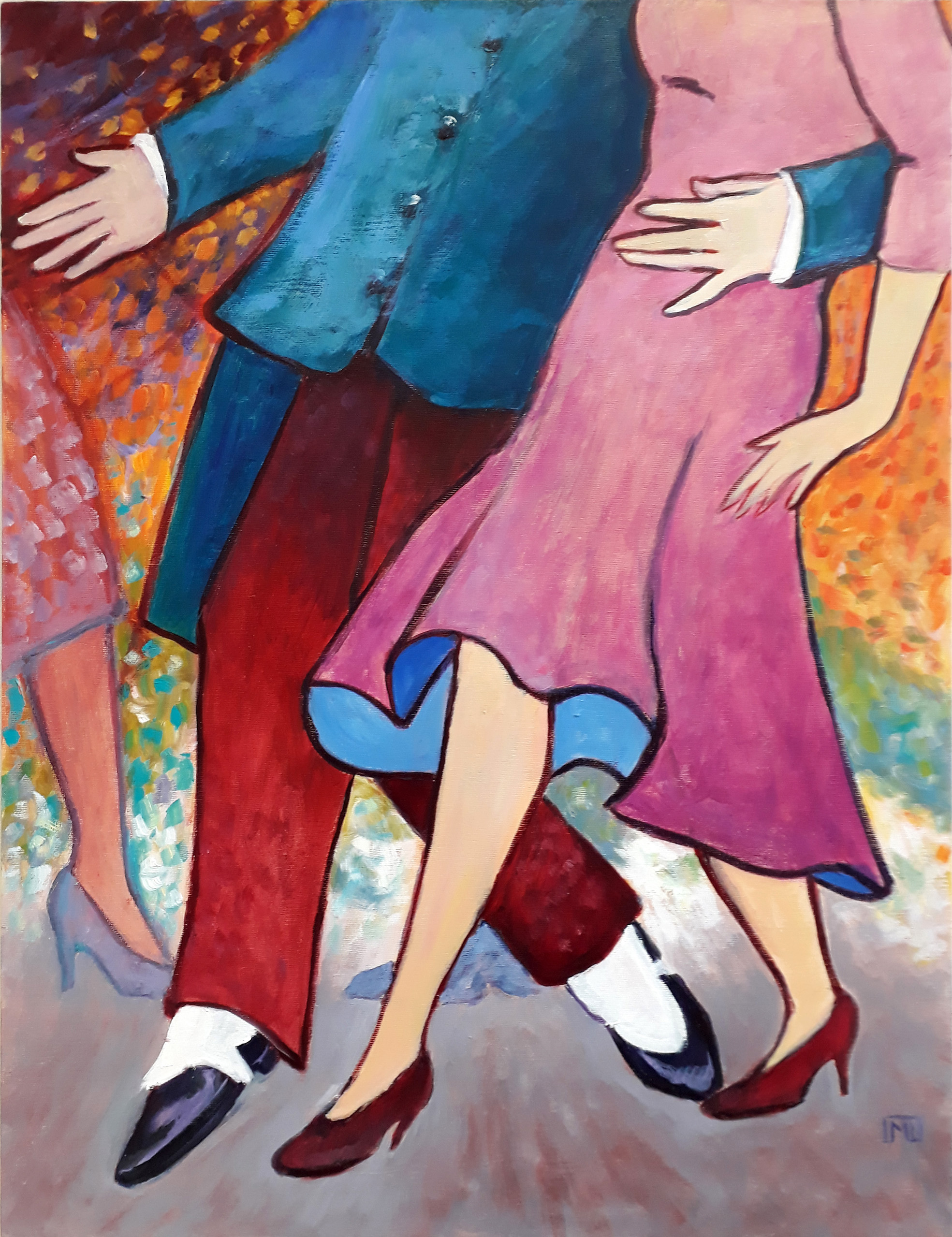 La Danse, 65 x 50 cm Huile
