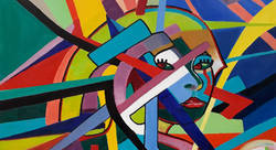 La Déesse, 60 x 73 cm Huile - Marc Legoux-plasticien